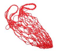 XzhixiangKing Portabottiglie di vino, borsa a rete in nylon per bottiglia d'acqua, supporto riutilizzabile per barattolo di vino, Rosso, 1 pezzo, Semplice