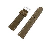 Xzhomfm Bracciale da orologio in pelle di mucca a grano pieno opaca 16-24mm con spillo a molla a rilascio rapido