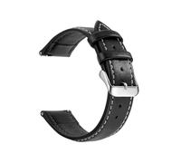 Xzhomfm Bracciale da orologio in pelle di mucca italiana a grano pieno 18-22mm con barra a molla a rilascio rapido