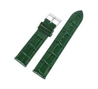 Xzhomfm Bracciale da orologio in pelle di mucca morbida impermeabile a stampato bambù 18-21mm con barra a molla a rilascio rapido