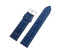 Xzhomfm Bracciale da orologio in pelle di mucca morbida impermeabile a stampato bambù 18-21mm con barra a molla a rilascio rapido
