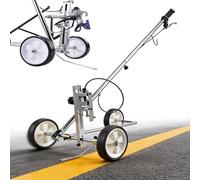 XZHWSZD Macchina per la segnaletica Orizzontale di parcheggi - Tracciamento di Linee di trasferimento Manuale con Ruota per pavimentazione ed Erba, Compatibile con Qualsiasi spruzzatore airless.