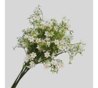 XZJMY 8 fasci di margherite artificiali in seta, resistenti ai raggi UV, altezza 67 cm, fiori artificiali per matrimoni, vasi, casa, giardino, decorazione (bianco)