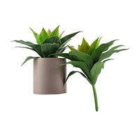 XZJMY Pianta artificiale di agave piante artificiali di agave finta, piante grasse resistenti ai raggi UV, per decorazione per casa, ufficio, negozio (verde, 2 pezzi)