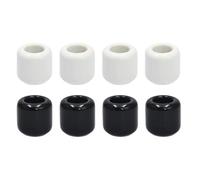 XZJMY Set di portacandele in ceramica, diametro 1,8 cm, piccolo portacandele per la casa, per lanciare campanelli, rituali, incantesimi, vigilia, forniture Wiccan e altro (8, nero, bianco)