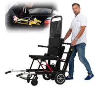 XZLZMYP Montascale Montascale Portatile Leggero Telaio Che può Salire E Scendere per Le Scale Carrello Elettrico per Sedia A Rotelle per Scale da Arrampicata per comodità del Viaggio,Nero