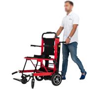 XZLZMYP Montascale Montascale Portatile Leggero Telaio Che può Salire E Scendere per Le Scale Carrello Elettrico per Sedia A Rotelle per Scale da Arrampicata per comodità del Viaggio,Rosso