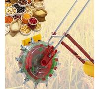 XZLZMYP Seminatrice A Spinta da Giardino Seminatrice di Semi Resistente E Applicatore di Fertilizzante Attrezzi per Seminatrice A Spinta Manuale per Piantare Mais Cotone,A,8 Mouths