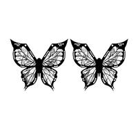 Xzmzbxzb Farfalla Eyeliner Stencil Ombretto Applicatori Modelli Farfalla Eyeliner Sopracciglia Trucco Istruzioni