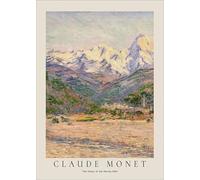 XZSFD NBGEA Claude Monet Poster e Stampe Vintage Wall Art Color Picture《La Valle del Nervia》Paesaggio Su Tela Pittura Per Home Decor 40x60cm Senza Cornice