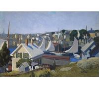 XZSFD NBGEA Edward Hopper Poster e stampe Quadro a colori moderno di arte murale《Paesaggio della casa》Edward Hopper Dipinto su tela per decorazioni domestiche 50x80 cm senza cornice