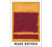 XZSFD NBGEA Famoso Mark Rothko Poster Stampe Vintage Astratte Immagine Di Arte Della Parete A Colori《Giallo e Rosso》Mark Rothko Pittura Su Tela Per Home Decor 40x60cm Senza Cornice