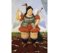 XZSFD NBGEA Fernando Botero Poster Stampe a colori Immagine di arte murale astratta《San Michele Arcangelo》Fernando Botero Dipinto su tela per decorazioni domestiche 50x80cm senza cornice