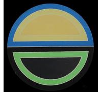 XZSFD NBGEA Frank Stella Poster Stampe astratte Colore Wall Art Exhibition Picture《Cambiamento circolare》Frank Stella Canvas Painting For Home Decor 40x40cm Senza cornice