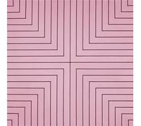XZSFD NBGEA Frank Stella Poster Stampe astratte Colore Wall Art Exhibition Picture《Delaware Crossing》Frank Stella Canvas Painting For Home Decor 40x40cm senza cornice