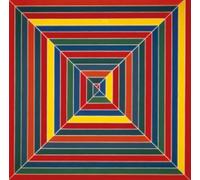 XZSFD NBGEA Frank Stella Poster Stampe astratte Colore Wall Art Exhibition Picture《Square Change》Frank Stella Canvas Painting For Home Decor 40x40cm senza cornice