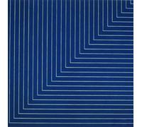 XZSFD NBGEA Frank Stella Poster Stampe astratte Immagine della mostra d'arte murale a colori《Cambio di linea blu》Frank Stella Dipinto su tela per decorazioni domestiche 40x40 cm senza cornice