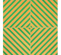 XZSFD NBGEA Frank Stella Poster Stampe astratte Immagine della mostra di arte murale a colori《Cambio arancione verde》Dipinto su tela Frank Stella per decorazioni per la casa 40x40 cm senza cornice