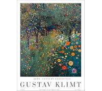 XZSFD NBGEA Gustav Klimt Poster Stampe Scenario Vintage Wall Art Immagine a colori《Giardino nel frutteto》Gustav Klimt Dipinto su tela per arredamento salotto 50x60cm senza cornice