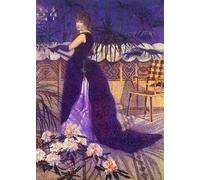 XZSFD NBGEA Henri Edmond Croce Poster Stampe astratte Immagine di arte murale a colori《Signora in un vestito》Henri Edmond Croce Tela Pittura per decorazioni per la casa 40x60cm senza cornice