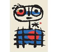 XZSFD NBGEA Joan Miro Poster Immagine Astratta Della Linea Di Arte Della Parete《Ritratto Dell'uomo Che Indossa Gli Occhiali》Su Tela Joan Miro Per Decorazioni Domestiche 30x50cm Senza Cornice