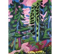 XZSFD NBGEA Poster di Ernst Ludwig Kirchner《Mountains Forest》 Stampe murali 40x50cm senza cornice