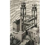 XZSFD NBGEA Poster M.C Escher Scenariory Vision Illusion Abstract Canvas Painting 《Waterfall》Da M.C Escher Wall Art Colleziona Stampe per Arredamento 40x60cm Non Incorniciata