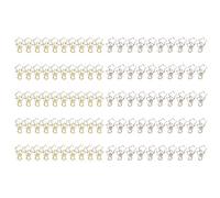 XZXCVN 100 pezzi Clip simpatiche fumetti Star Shape Golden Silver Paper Clamps per la classificazione dei file degli uffici della scuola domestica