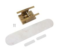 XZXCVN Applique Bagno in Marmo Moderno, Portalampada G4 Doppio, Finitura Opaca - Illuminazione Versatile, Materiale Pregiato, Ideale per Soggiorno e Corridoio