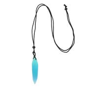 XZXCVN Collana con Ciondolo Fluorescente, Gioiello in Resina Irregolare Opaco - Brilla Al Buio, Design Artigianale, Accessorio Versatile per Ogni Occasione (Lago Blu)