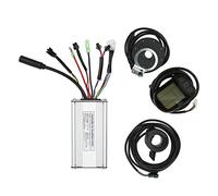 XZXCVN Controller Elettrico 22A Square Wave, Pannello LCD5, 500W per conversione motori elettrici biciclette - Display Dati Completo, Sensore Assist, Adatto a Bici e Scooter