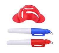 XZXCVN Dispositivo per tracciare la Linea del Golf, marcatore a Sfera con Stencil a 3 Linee a Tripla Traccia, Portatile e preciso - Facile marcatura, allineamento Parallelo, Comodo (Rossa)