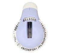 XZXCVN Etichettatrice a Rilievo Manuale, 47 Caratteri Stampabili, Stampa 600dpi, Collaudo Facile, per Scrapbooking e DIY - Design Compatto, Uso Senza Batterie, per Organizzazione e (Viola)