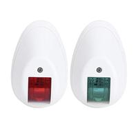 XZXCVN Feux De Navigation LED 12V, Lumières Étanches Verte Et Rouge Pour Bateaux, Logement Blanc - Haute Résistance, Sécurité Marine Optimale, Accessori Barca Luci Di Via