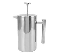 XZXCVN French Press Caffettiera Francese 304 Acier Inoxydable Double Paroi 1000ml - Résistance Thermique, Filtre Intégré, Parfaite pour Café et Thé (1000ml)
