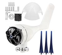 XZXCVN Generatore Eolico 300W, Kit Turbina a 3 Pale, 48V Nero - Alta Resistenza Termica, Controllo Efficiente, Ideale per Barca e Casa Mobile (Blu)