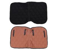 XZXCVN Panno Sella Dressage, Sottopancia Sella 98x57cm, Traspirante e Confortevole - Materiali Premium, Design Ergonomico, Ideale per Equitazione e Salto (caffè e Nero)