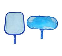 XZXCVN Retino Piscina Pulizia - Raccogli Foglie Insetti e Detriti Galleggianti + Doppia Rete per Acque Superficiali e Profonde + Leggero e Portatile + Ideale per Piscine Laghetti FO