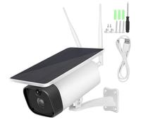 XZXCVN Telecamera IP 1080P 4G con Pannello Solare 6W, Impermeabile IP67, Visione Notturna, Batteria Ricaricabile - Monitoraggio Senza Fili, Doppio Sensore PIR, Ideale per Esterni