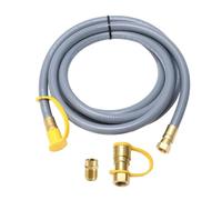 XZXCVN Tubo Gas Flessibile 12FT 1/2 Pollice con Connettore Rapido, Estensione Tubo GPL per Bombola - Alta Resistenza, Facilità di Installazione, Ideale per Camping e BBQ