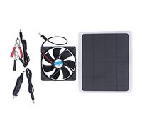 XZXCVN Ventilatore Solare 10W 12V, Ventola Aspirante Portatile a Energia Solare USB, Deodorazione Efficace, Risparmio Energetico, Raffrescamento per Case per Animali e