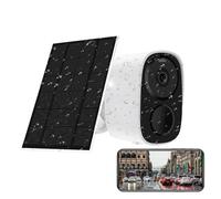 XZXXZSZ Telecamera di sicurezza, 4MP WiFi Solar Battery Camera Low Powered Wireless Outdoor PIR Human Detection Security Surveillance Cameras Long Time Standby(CamXSolarX128G)