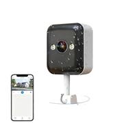 XZXXZSZ Telecamera di sicurezza, Mini telecamera di sicurezza IP 2K, sorveglianza CCTV esterna Wi-Fi, zoom digitale 5x, monitor for bambini a colori for la casa(2K Add 64G Card)