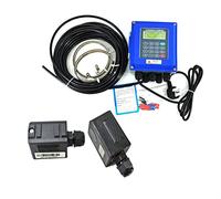 XZXXZSZ TUF-2000B Ultrasonic Flow Meter DN50mm-DN700mm Wall Mounted Type Ultrasonic Liquid Flowmeter IP67 Protezione TM-1 Transducer(Host Plus TL-1-HT)