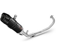 Y.047.LXBC - Scarico Completo Mivv GP Inox Nero YAMAHA MT-125 (15-19)