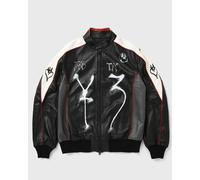 Y-3 CHITO GRAPHIC LEATHER BIKER JACKET men College Jackets black in taglia:M