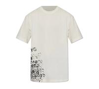 Y-3 - GFX Short Sleeve Tee - - Tops - Donna - Beige - 2XS