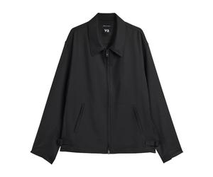 Y-3, ,Jackets ,Uomo ,Nero ,L Giacca nera con zip e tasche frontali