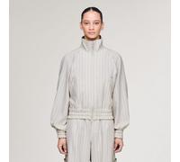 Y-3 PINSTRIPE SPORT UNIFORM BLOUSON Chalk Pearl M