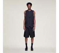 Y-3 PINSTRIPE SPORT UNIFORM SHORTS Black S